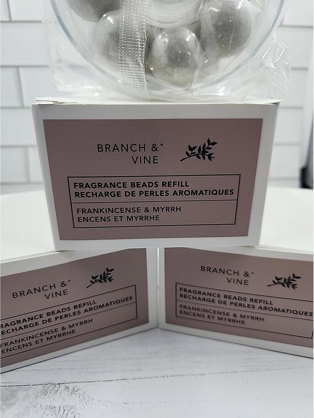 3 Boxes Branch & Vine Cintas Fragrance Beads Frankincense  Myrrh